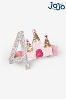JoJo Maman Bébé Pink 4 Birthday Glitter Clip (150082) | KRW11,700