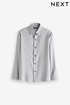 Серый - Мягкая рубашка с длинными рукавами (3-16 лет) (150084) | €23 - €30