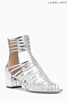 Sandales Mix/Osman à talons style gladiateur