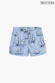 Синие пляжные шорты Trotters London Little Sailboat (150393) | €53