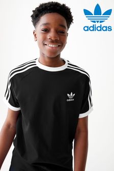 Schwarz - Adidas Originals Adicolor T-Shirt mit 3 Streifen (150551) | 31 €
