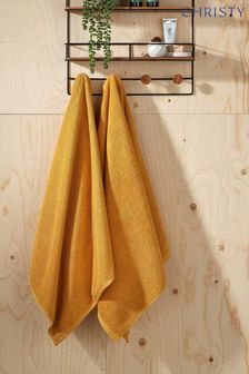 Christy Saffron Brixton - 600 GSM Cotton Textured Bath Towel