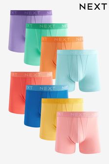 Bright Blue/Green/Yelliow 8 pack A-Front Boxers (151371) | kr464