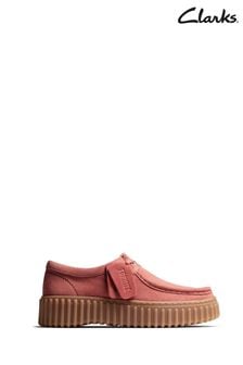 Clarks Pink Torhill Moccasin Shoes (151378) | Kč3,965