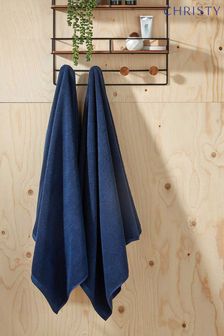 Christy Blue Brixton - 600 GSM Cotton Textured Bath Towel