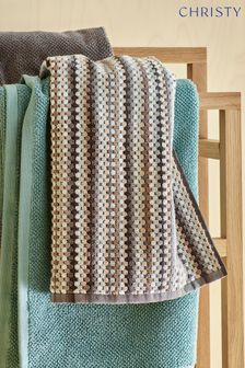 Christy Cream Carnaby Stripe - 550 GSM Cotton Towel (151403) | €37 - €54