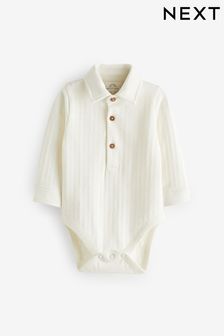 White Textured Shirt Baby Bodysuit (151733) | EGP304 - EGP334
