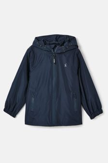Navy Blue - Joules Rainwell Waterproof Packable Raincoat With Hood (151794) | kr550 - kr600