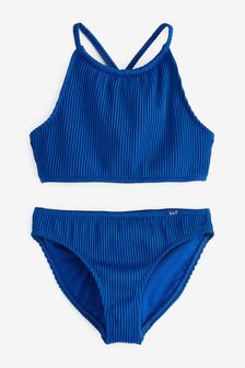 Abercrombie & Fitch Blue High Neck  Two Piece Bikini Set (152125) | €24