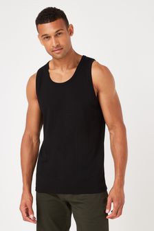 Black Regular Fit Vest (152166) | AED33