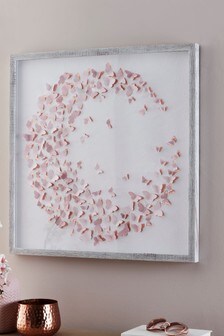 אמנות ממוסגרת פרפר בחיתוך לייזר 3D