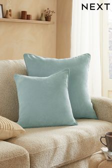 Teal Blue 59 x 59cm Soft Velour Cushion (153919) | 610 UAH