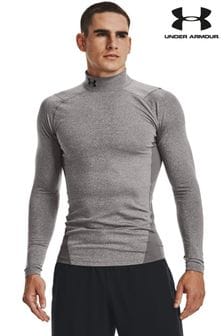 Under Armour Under Armour Charcoal Grey Coldgear Mock Neck Base Layer