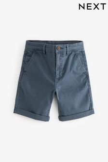 Azul marino - Chinos cortos desteñidos (12meses-16años) (154015) | 11 € - 19 €