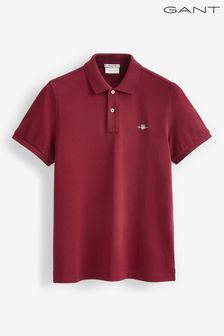 Pralles Rot - Gant Shield Polo-Shirt in Regular Fit (154294) | 61 €