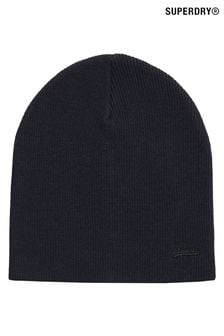 Superdry Blue Knitted Logo Beanie Hat (154429) | 28 €