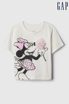 Blanc - T-shirt Gap Disney graphique à manches courtes et col ras du cou (6 mois - 5 ans) (154523) | €16