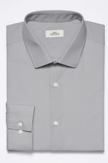 Light Grey Slim Fit Single Cuff Easy Care Shirt (154586) | $24