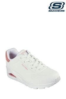 Skechers White Off UNO Lace-Up Trainers (155030) | €105