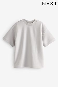 Grey Relaxed Fit Heavyweight T-Shirt (3-16yrs) (156591) | SGD 11 - SGD 21