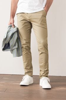Stone Stretch Skinny Fit Chino Trousers (156698) | $55