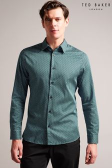 Ted Baker Green Laceby Geo Printed Shirt (156847) | $157