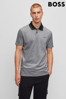 BOSS Black Oxford Pique Contrast Collar Polo Shirt (156912) | €113