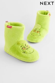 Grinch Green Warm Lined Slipper Boots (157225) | €13 - €19