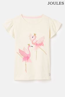 Joules Flutter Astra Short Sleeve Artwork T-Shirt