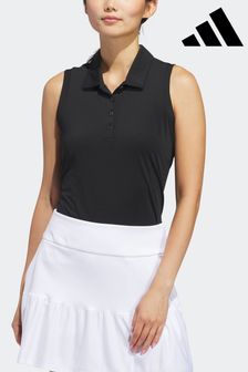Черный - Однотонная рубашка поло без рукавов adidas Golf Ultimate365 (157442) | €40