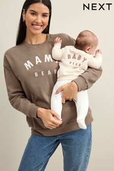 Neutral - Set cu bluză de molton pentru gravide Mama Bear și Bebeluși Bear (158143) | 253 LEI