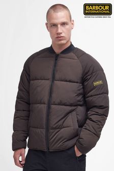 Barbour® International Chocolate Brown Cluny Quilted Jacket (158470) | ₪ 900