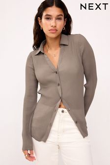 Pleated Long Sleeve Fitted Shirt