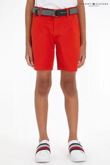 Tommy Hilfiger Red Belted Chino Shorts (158928) | €27 - €30