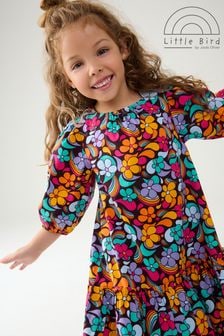 Little Bird by Jools Oliver Colourful Paisely Puff Sleeve 100% Cotton Dress (159364) | $48 - $58