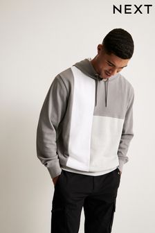 Grey/White Block Overhead Hoodie (159473) | AED73