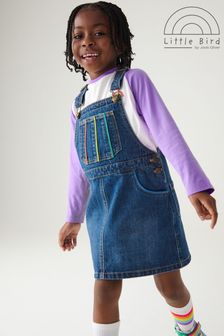 Ladies denim pinafore dress next cheap