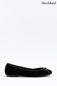 River Island Black Pointed Ballet Shoes (159865) | €17.50
