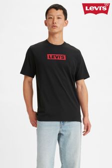Czarny - Koszulka Levi's® oversize o pudełkowym kroju z naszywką (159924) | 125 zł