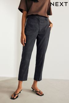 Grey/Black - Check Slim Trousers (159946) | kr490