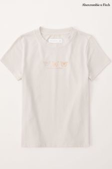Biała koszulka Abercrombie & Fitch (159992) | 60 zł