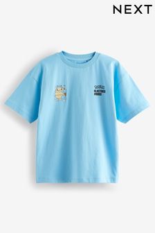 Blau - Lizenz-T-Shirt mit Pokemon-Rückenprint (4-16yrs) (160035) | 16 € - 20 €