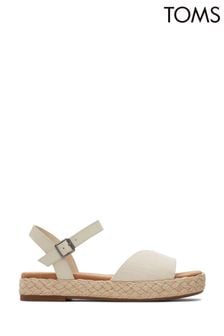 TOMS Natural Abby Sandals In Natural Woven