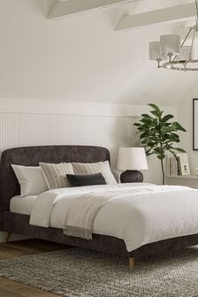 Plush Chenille Mink Brown Matson Upholstered Bed Bed Frame (160368) | €460 - €580