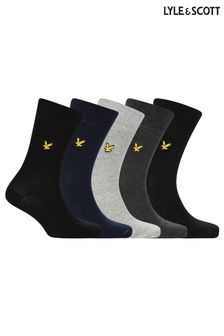 Lyle & Scott Natural Cotton Socks Five Pack (160713) | TRY 531