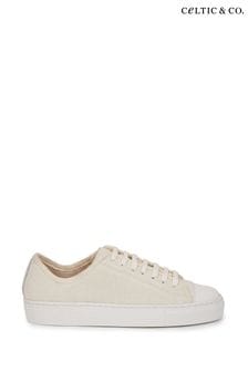 Celtic & Co. White Canvas Low Top Trainers (160943) | €58