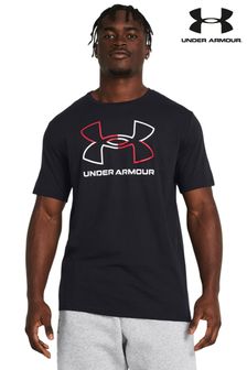 Under Armour Black/Red Foundation Short Sleeve T-Shirt (161604) | OMR12