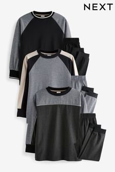 Black/White 3 Pack Pyjamas (3-16yrs) (162312) | $109 - $132