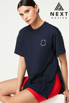 Marineblau - Active Sport-T-Shirt mit Grafik (162926) | 36 €