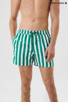 Bjorn Borg Print Green Swim Shorts